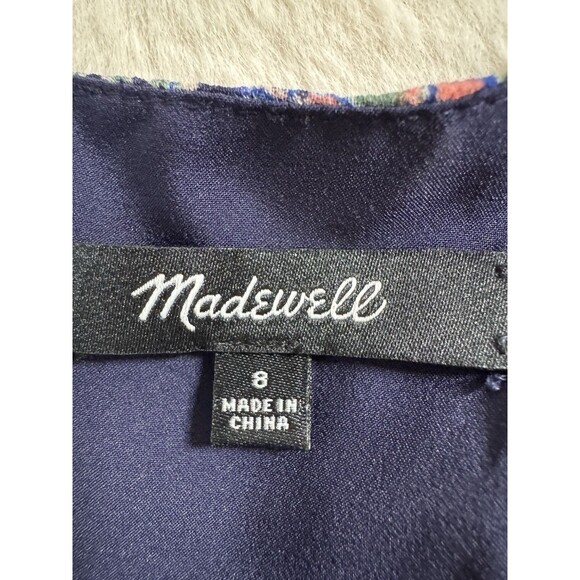 MADEWELL Orchard Flutter Sleeve Mini Dress Fan Floral Mix Size 8 Bohemian EUC - Picture 6 of 9